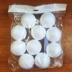 Шар из пенопласта, d-8 см х 10 шт