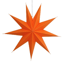 Звезда 60 см девятиконечная, оранжевый