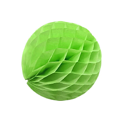 Бумажное украшение шар 10 см, салатовый